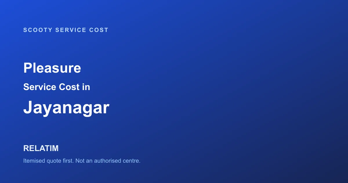 Pleasure Service Cost in Jayanagar, Bangalore
